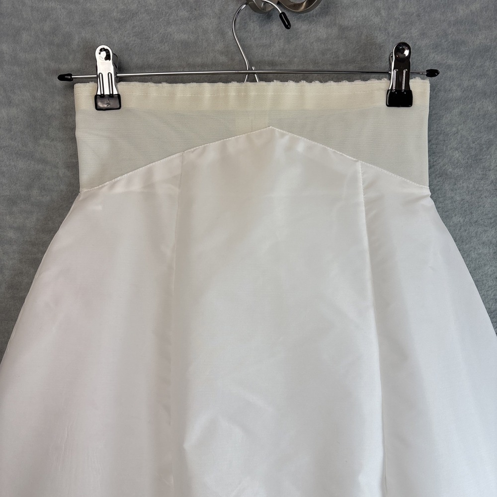 Vintage Crinoline Full Maxi Slip S/XS Petticoat White Bridal Layered Zipper - Picture 2 of 16